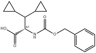 (S)-2-(((Benzyloxy)karbonil)amino)-3,3-asid dicyclopropylpropanoic