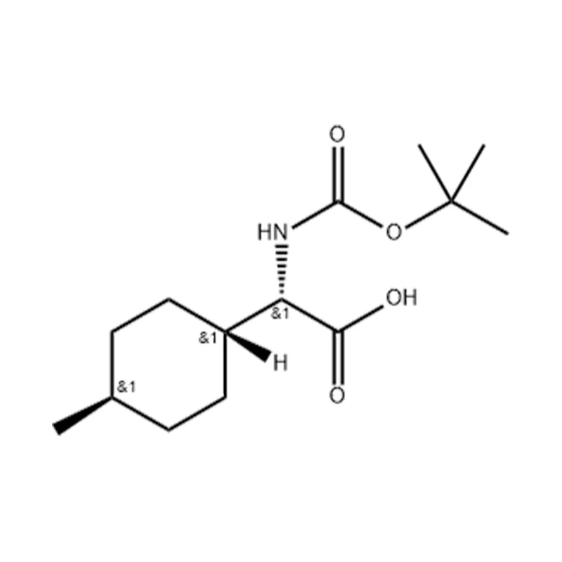 (S)-2-((tert-Butoxycarbonyl)amino)-2-(trans-4-methylcyclohexyl)asid asetik