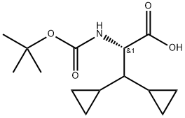(S)-2-((tert-Butoxycarbonyl)amino)-3,3-asid dicyclopropylpropanoic