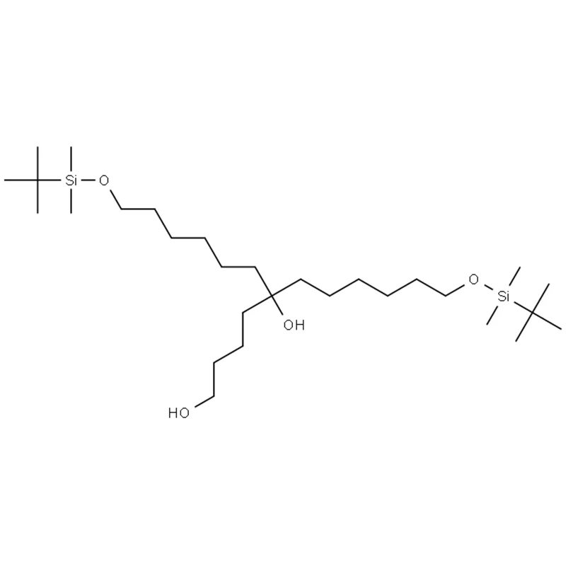 1-(pentan-5-ol)-2-hidroksil-3,4-bis(TBDMS-heksana)