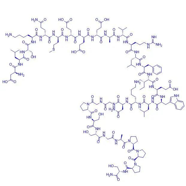 Avexitide (Exendin(9-39) amide) ialah antagonis reseptor GLP-1 yang paling pesat membangun di seluruh dunia; ia adalah polipeptida linear yang terdiri daripada 31 asid amino dengan pengubahsuaian amida terminal-C.