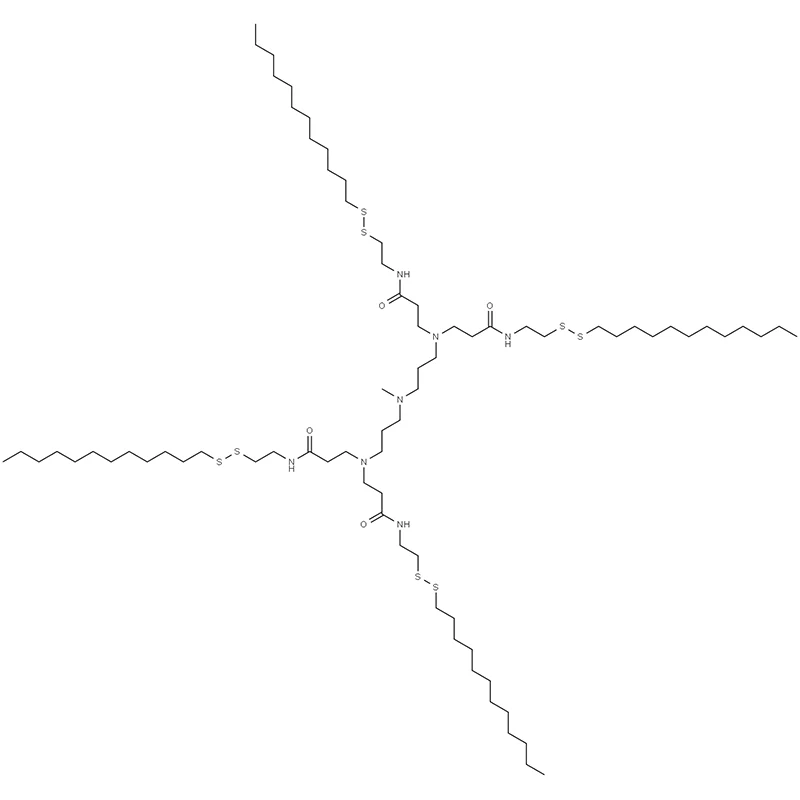 3,3',3'',3'''-(((Methylazanediyl)bis(propana-3,1-diyl))bis(azanetriyl))tetrakis(N-(2-(dodecyldisulfa nyl)ethyl)propanamide)