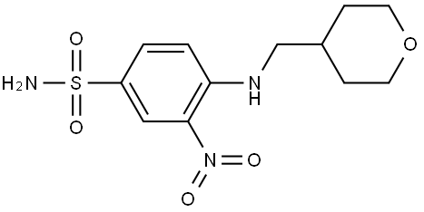 3-nitro-4-(((tetrahydro-2H-pyran-4-yl)metil)amino)-benzenesulfonamide