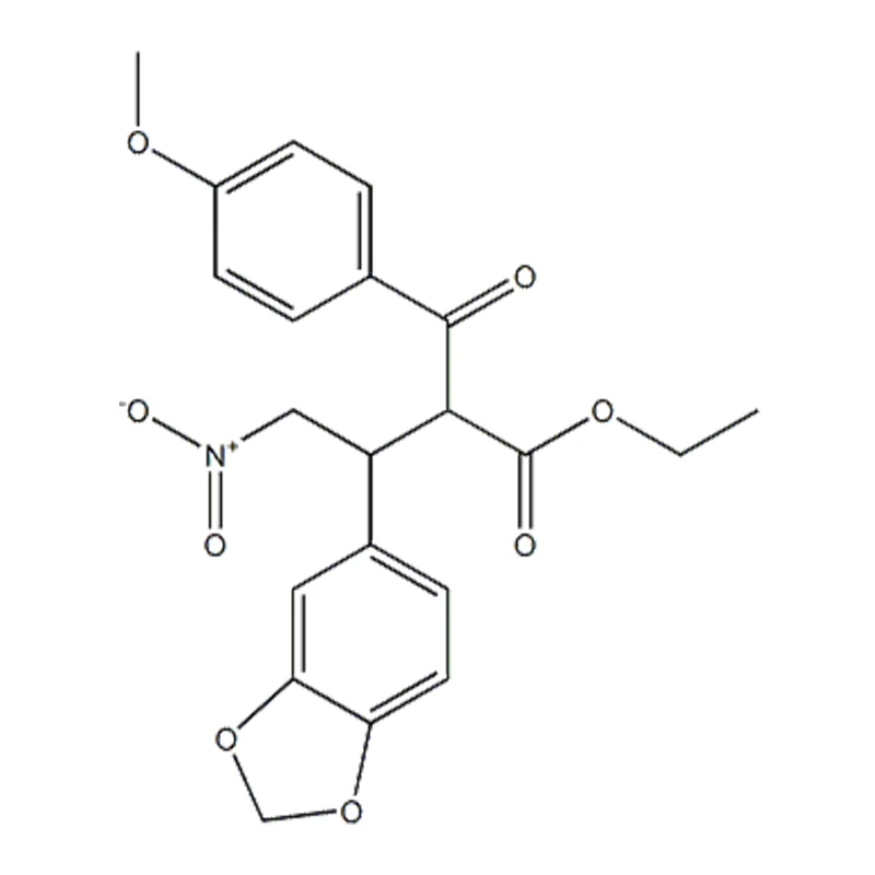 Etil 2-(4-Methoxybenzoyl)-3-(3,4-Methylenedioxy-phenyl)-4-nitro-butanoate